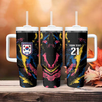 Custom Football South Korea WC26 Tumbler With Handle Taegeuk Warriors Retro 2022