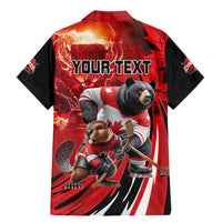 Canada Ice Hockey Champions Personalized Family Matching Mermaid Dress and Hawaiian Shirt Proud Member of the Eh Team