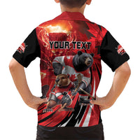 Canada Ice Hockey Champions Personalized Family Matching Short Sleeve Bodycon Dress and Hawaiian Shirt Proud Member of the Eh Team