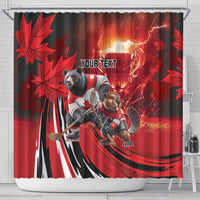Canada Ice Hockey Champions Personalized Shower Curtain Proud Member of the Eh Team