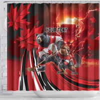 Canada Ice Hockey Champions Personalized Shower Curtain Proud Member of the Eh Team