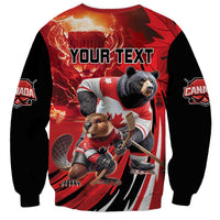 Canada Ice Hockey Champions Personalized Sweatshirt Proud Member of the Eh Team