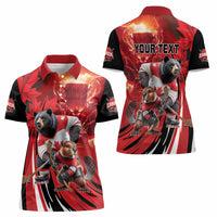 Canada Ice Hockey Champions Personalized Women Polo Shirt Proud Member of the Eh Team