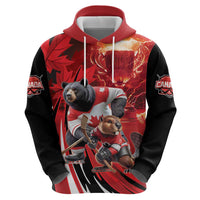 Canada Ice Hockey Champions Personalized Zip Hoodie Proud Member of the Eh Team