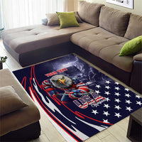 United States Ice Hockey Champions Personalized Area Rug Lets Go Boy USA Goal