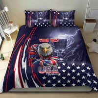 United States Ice Hockey Champions Personalized Bedding Set Lets Go Boy USA Goal