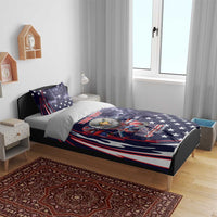 United States Ice Hockey Champions Personalized Bedding Set Lets Go Boy USA Goal