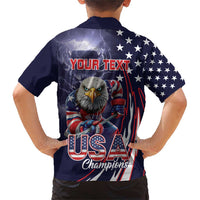 United States Ice Hockey Champions Personalized Family Matching Short Sleeve Bodycon Dress and Hawaiian Shirt Lets Go Boy USA Goal