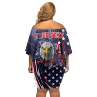 United States Ice Hockey Champions Personalized Off Shoulder Short Dress Lets Go Boy USA Goal