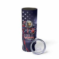 United States Ice Hockey Champions Personalized Skinny Tumbler Lets Go Boy USA Goal