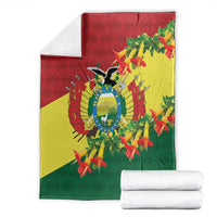Bolivia Andean Condor Kantuta Flowers Blanket LT9