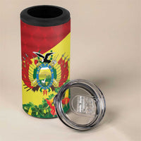 Bolivia Andean Condor Kantuta Flowers 4 in 1 Can Cooler Tumbler