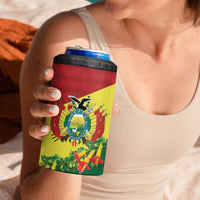 Bolivia Andean Condor Kantuta Flowers 4 in 1 Can Cooler Tumbler