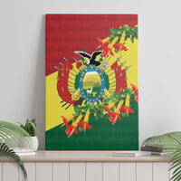 Bolivia Andean Condor Kantuta Flowers Canvas Wall Art LT9