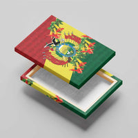 Bolivia Andean Condor Kantuta Flowers Canvas Wall Art