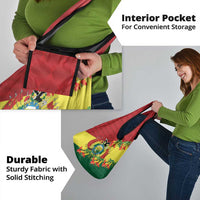 Bolivia Andean Condor Kantuta Flowers Grocery Bag