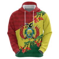 Bolivia Andean Condor Kantuta Flowers Hoodie