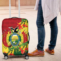 Bolivia Andean Condor Kantuta Flowers Luggage Cover
