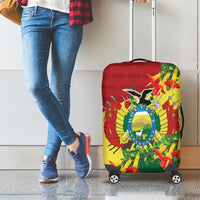 Bolivia Andean Condor Kantuta Flowers Luggage Cover