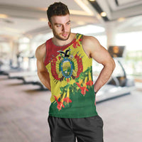 Bolivia Andean Condor Kantuta Flowers Men Tank Top