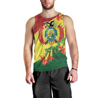 Bolivia Andean Condor Kantuta Flowers Men Tank Top