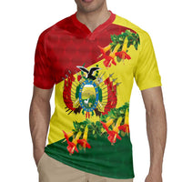 Bolivia Andean Condor Kantuta Flowers Rugby Jersey