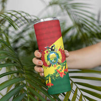 Bolivia Andean Condor Kantuta Flowers Skinny Tumbler