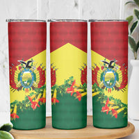 Bolivia Andean Condor Kantuta Flowers Skinny Tumbler