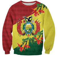 Bolivia Andean Condor Kantuta Flowers Sweatshirt