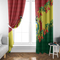 Bolivia Andean Condor Kantuta Flowers Window Curtain LT9