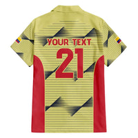 Colombia Football Custom Family Matching Short Sleeve Bodycon Dress and Hawaiian Shirt Los Cafeteros Andean Condor