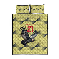 Colombia Football Custom Quilt Bed Set Los Cafeteros Andean Condor