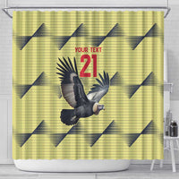 Colombia Football Custom Shower Curtain Los Cafeteros Andean Condor