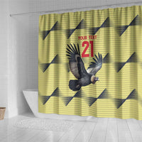 Colombia Football Custom Shower Curtain Los Cafeteros Andean Condor