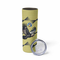 Colombia Football Custom Skinny Tumbler Los Cafeteros Andean Condor