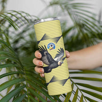 Colombia Football Custom Skinny Tumbler Los Cafeteros Andean Condor