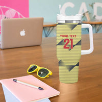 Colombia Football Custom Tumbler With Handle Los Cafeteros Andean Condor