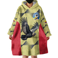 Colombia Football Custom Wearable Blanket Hoodie Los Cafeteros Andean Condor