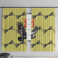 Colombia Football Custom Window Curtain Los Cafeteros Andean Condor LT9