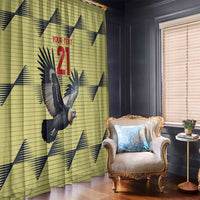 Colombia Football Custom Window Curtain Los Cafeteros Andean Condor