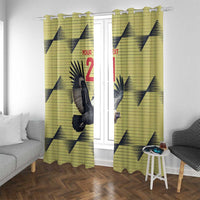 Colombia Football Custom Window Curtain Los Cafeteros Andean Condor LT9