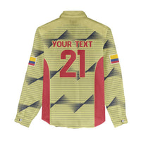 Colombia Football Custom Women Casual Shirt Los Cafeteros Andean Condor