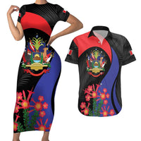 Peru Coat of Arms Couples Matching Short Sleeve Bodycon Dress and Hawaiian Shirt First Version 1821 - 1825