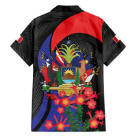 Peru Coat of Arms Family Matching Short Sleeve Bodycon Dress and Hawaiian Shirt First Version 1821 - 1825