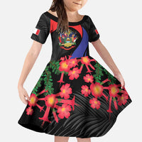 Peru Coat of Arms Family Matching Summer Maxi Dress and Hawaiian Shirt First Version 1821 - 1825