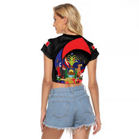 Peru Coat of Arms Raglan Cropped T Shirt First Version 1821 - 1825