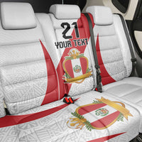 Peru Football Custom Back Car Seat Cover La Bicolor Arriba Peru LT9