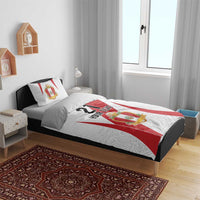 Peru Football Custom Bedding Set La Bicolor Arriba Peru LT9