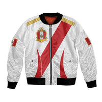 Peru Football Custom Bomber Jacket La Bicolor Arriba Peru