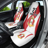 Peru Football Custom Car Seat Cover La Bicolor Arriba Peru LT9